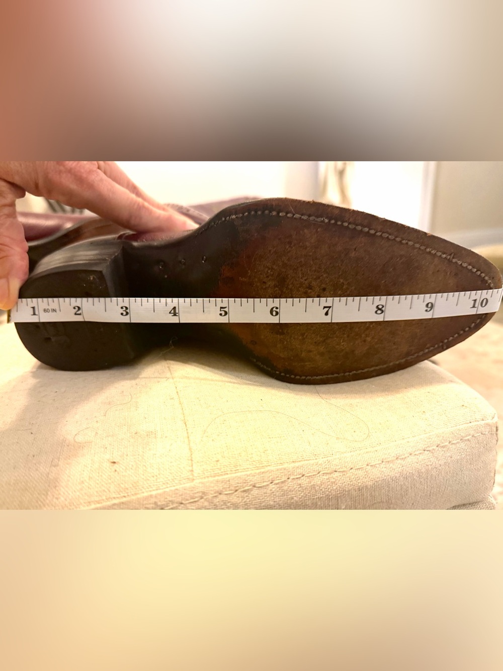 Vintage Justin USA Burgundy Floral Cowboy Boots | Women’s 7.5B | RARE 1970-80 - Picture 7 of 9